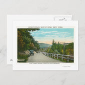 Uitzicht van State Hwy naar Warrensburg Briefkaart (Voorkant / Achterkant)