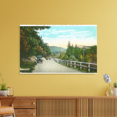 Uitzicht van State Hwy naar Warrensburg Canvas Afdruk (Insitu (Woonkamer))