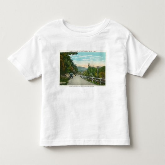 Uitzicht van State Hwy naar Warrensburg Kinder Shirts (Voorkant)