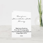 Uitzicht van Steinvikholm Slott Noorwegen Notecard Kaart (Achterkant)