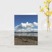 Uitzicht van Steinvikholm Slott Noorwegen Notecard Kaart (Gele Bloem)