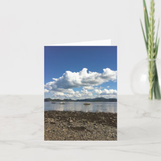 Uitzicht van Steinvikholm Slott Noorwegen Notecard Kaart