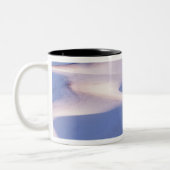 Uitzicht van Stepteen Butte uit rolheuvels bedekt Tweekleurige Koffiemok (Links)