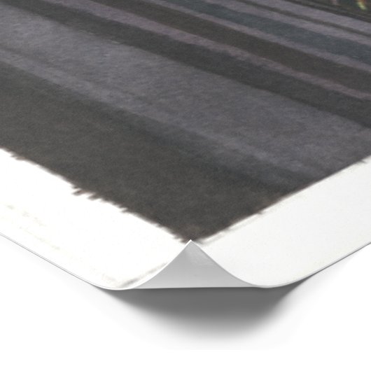 Uitzicht van Stinson Beach Snack Bar Window Poster (Hoek)