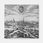 Uitzicht van Stockholm Magneet (Voorkant)