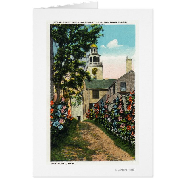 Uitzicht van Stone Alley van South Tower and Town  (Voorkant)