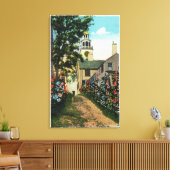 Uitzicht van Stone Alley van South Tower and Town Canvas Afdruk (Insitu (Woonkamer))