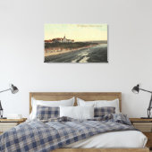 Uitzicht van strand en hotel Redondo Canvas Afdruk (Insitu (Slaapkamer))