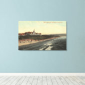 Uitzicht van strand en hotel Redondo Canvas Afdruk (Insitu (Houten vloer))