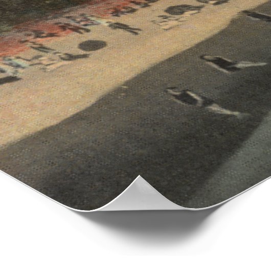 Uitzicht van strand en hotel Redondo Poster (Hoek)