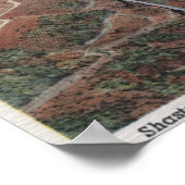 Uitzicht van stuwdammen tijdens de bouw poster (Hoek)