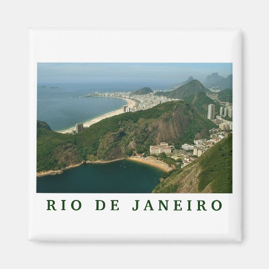 "Uitzicht van Sugar Loaf, Rio de Janeiro" Magneet (Voorkant)