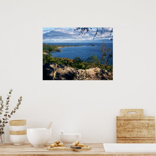 Uitzicht van suikerwerk poster (Keuken)