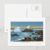 Uitzicht van Surf langs de rots Briefkaart (Voorkant / Achterkant)