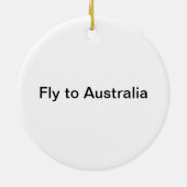 Uitzicht van Sydney Keramisch Ornament (Achterkant)