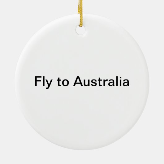 Uitzicht van Sydney Keramisch Ornament (Achterkant)