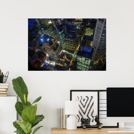 Uitzicht van Sydney Tower Print (Thuiskantoor)