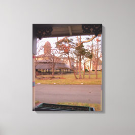 Uitzicht van Tabernakel uit de wijngaard van de Po Canvas Afdruk