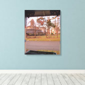 Uitzicht van Tabernakel uit de wijngaard van de Po Canvas Afdruk (Insitu (Houten vloer))