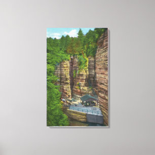 Uitzicht van Table Rock Canvas Afdruk