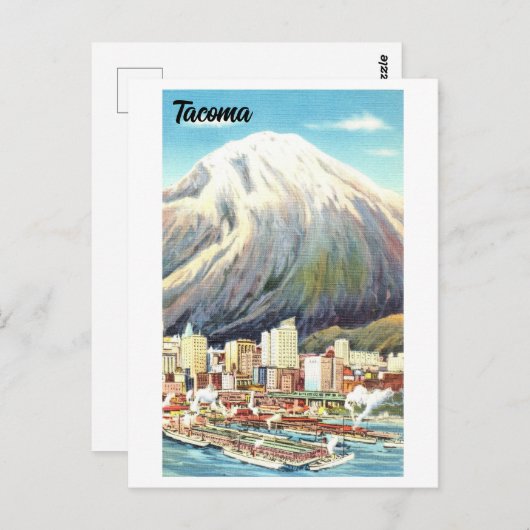  Uitzicht van Tacoma, Briefkaart (Voorkant / Achterkant)