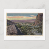 Uitzicht van Tahquitz Canyon Briefkaart (Voorkant)