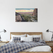 Uitzicht van Tahquitz Canyon Canvas Afdruk (Insitu (Slaapkamer))