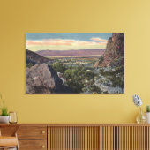 Uitzicht van Tahquitz Canyon Canvas Afdruk (Insitu (Woonkamer))