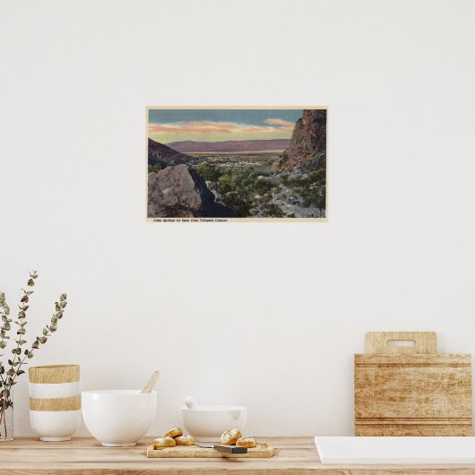 Uitzicht van Tahquitz Canyon Poster (Keuken)