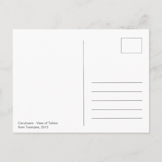 Uitzicht van Tallinn van Toompea CC0210 Briefkaart (Achterkant)