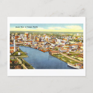  Uitzicht van Tampa, Florida, Briefkaart