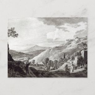 Uitzicht van Tarquinia en Corneto Briefkaart