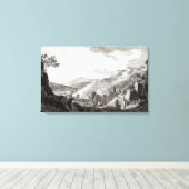 Uitzicht van Tarquinia en Corneto Canvas Afdruk (Insitu (Houten vloer))