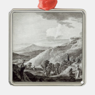 Uitzicht van Tarquinia en Corneto Metalen Ornament