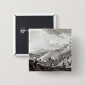 Uitzicht van Tarquinia en Corneto Vierkante Button 5,1 Cm (Voorkant /achterkant)