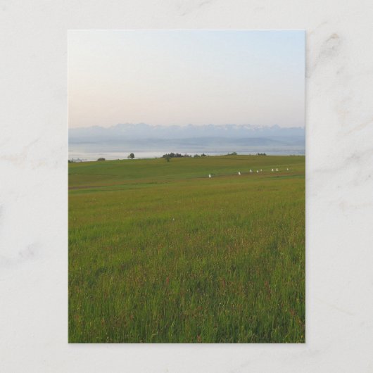 Uitzicht van Tatras uit Beskids Briefkaart (Voorkant)