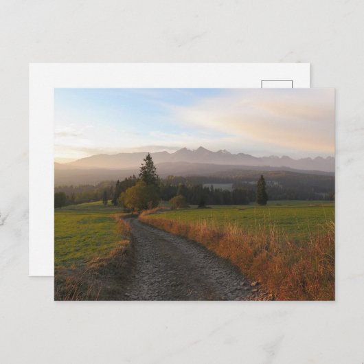 Uitzicht van Tatras uit het Poster van Spanje Briefkaart (Voorkant / Achterkant)