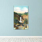 Uitzicht van Taughannock-Herfsten # 2 Canvas Afdruk (Insitu (Houten vloer))