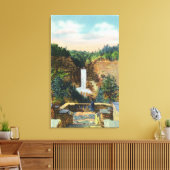 Uitzicht van Taughannock-Herfsten # 2 Canvas Afdruk (Insitu (Woonkamer))