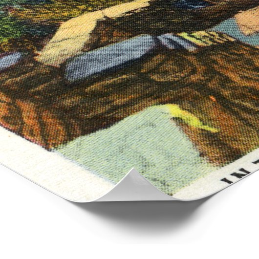 Uitzicht van Taughannock-Herfsten # 2 Poster (Hoek)