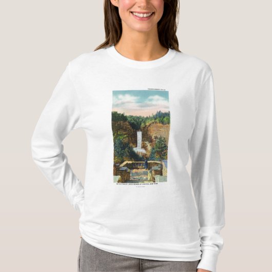 Uitzicht van Taughannock-Herfsten # 2 T-shirt (Voorkant)