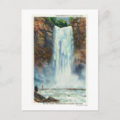 Uitzicht van Taughannock-Herfsten van de onderkant Briefkaart (Voorkant)