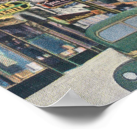 Uitzicht van Telegraph AveOakland, CA Poster (Hoek)