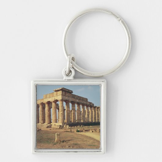 Uitzicht van Temple E, c.490-480 BC Sleutelhanger (Voorkant)