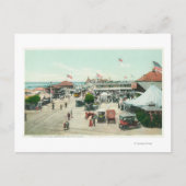 Uitzicht van Tent City en Amusement Plaza Briefkaart (Voorkant)