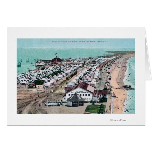 Uitzicht van Tent City uit Hotel del Coronado (Voorkant Horizontaal)