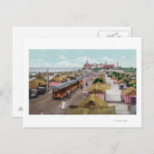 Uitzicht van Tent CityCoronado Beach, CA Briefkaart (Voorkant / Achterkant)