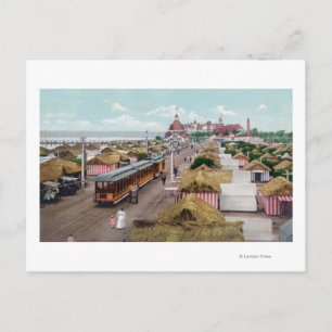 Uitzicht van Tent CityCoronado Beach, CA Briefkaart