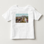 Uitzicht van Tent CityCoronado Beach, CA Kinder Shirts (Voorkant)