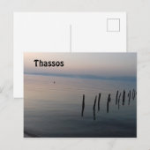 Uitzicht van Thassos uit Skala Rachoni Briefkaart (Voorkant / Achterkant)
